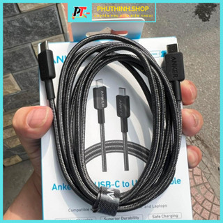 [FREESHIP] Cáp Sạc Nhanh Chính Hãng Anker 322 Type C – Type C, USB - Type C  Bọc Dù MFI 0.9m, Bền Bĩ, Chắc Chắng.