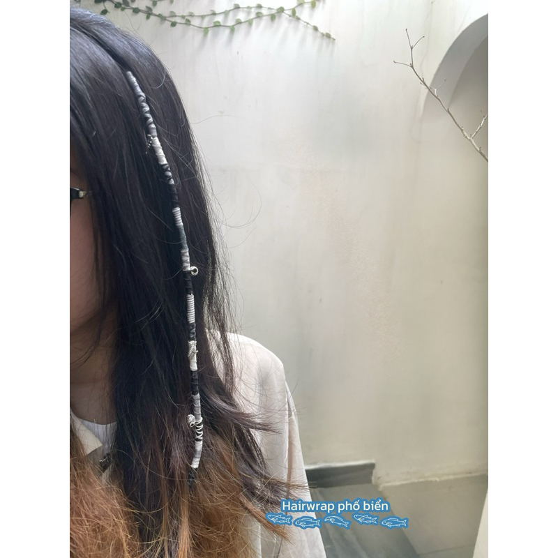 Kẹp hairwrap phố biển Nha Trang ( hình thật, gửi mẫu qua tin nhắn)