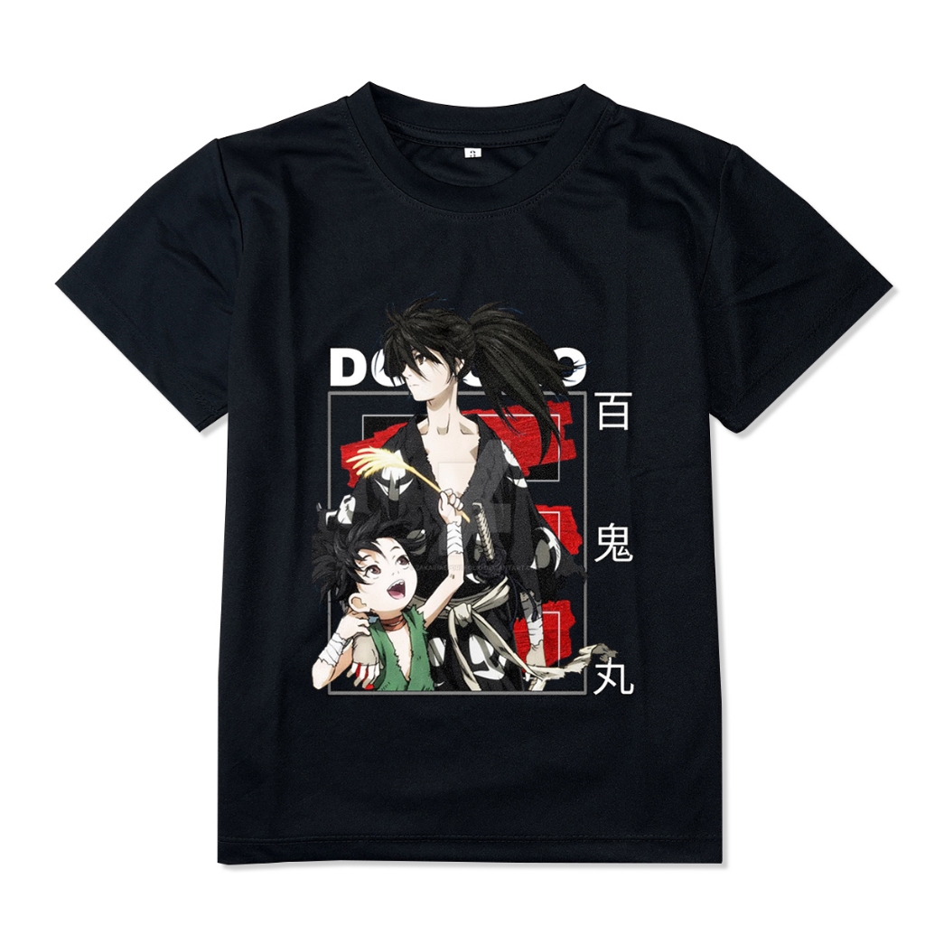 Áo thun Anime Dororo Nam Nữ, Vải Poly Thái Mặc Mát Co Dãn 4 Chiều, Size Từ 7kg Đến 90kg