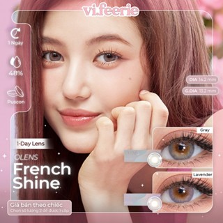 (OLENS) Kính áp tròng (lens) 1 ngày FRENCH SHINE chính hãng - VF LENS