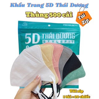 ( Thùng 500 cái ) Khẩu trang 5D Thái Dương mask có kháng khuẩn, hàng chính hãng