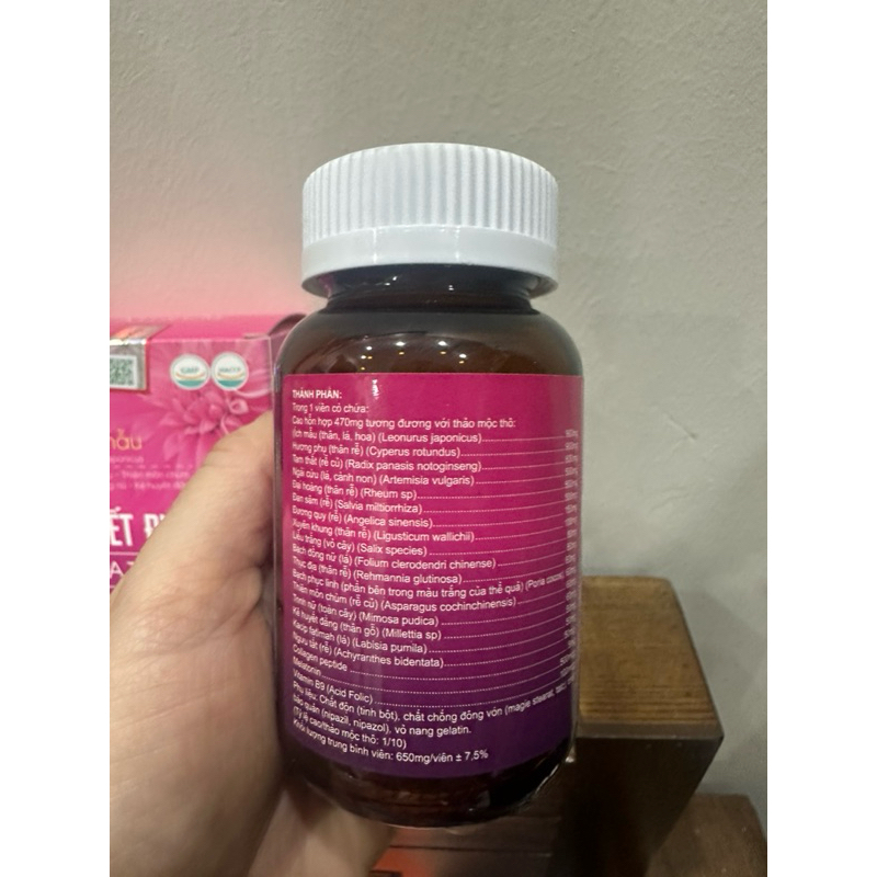 Viên uống Thảo dược Bổ huyết điều kinh Ích mẫu giúp điều kinh giảm đau bụng kinh kinh Nguyệt không đều