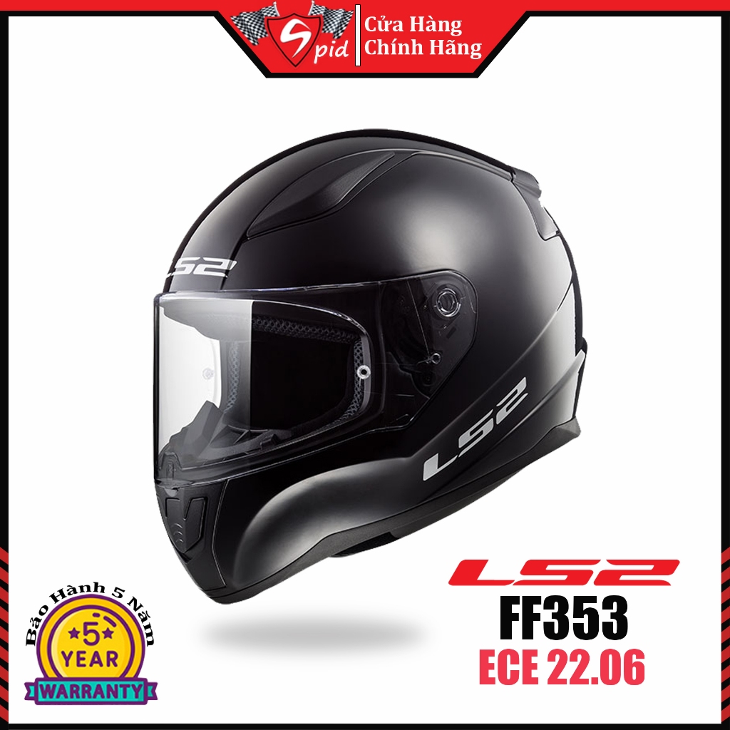 Mũ Bảo Hiểm Fullface LS2 FF353 Rapid II ECE 22.06 Đi Xe Máy Mô Tô PKL [Chính Hãng]