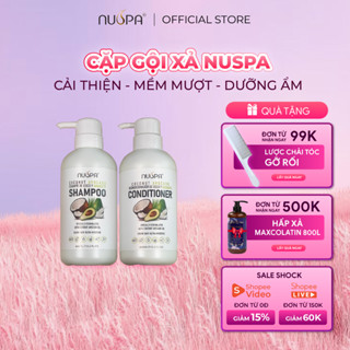 Bộ gội xả chiết xuất bơ dừa dưỡng ẩm tóc mềm mượt NUSPA Coconut Avocado Shampoo/Conditioner 450ml
