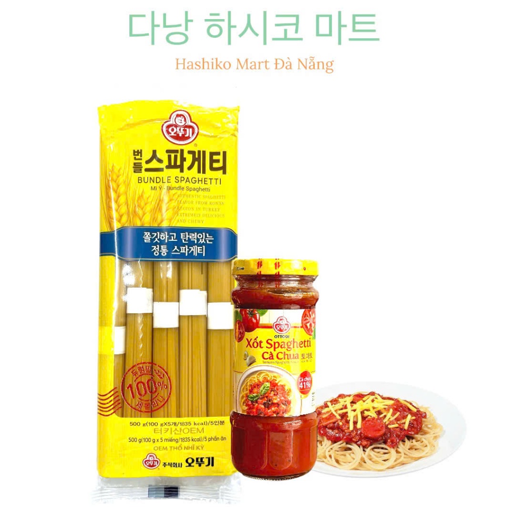 Combo Mì Ý Spaghetti 500G & Sốt Spaghetti Chai 220G