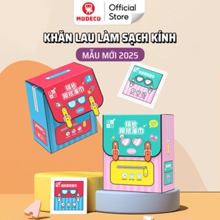  Khăn Lau Kính Modeco Lau Sạch Bụi Bẩn Dấu Vân Tay Khử Khuẩn Chống Nhờn Trên Mặt Kính 