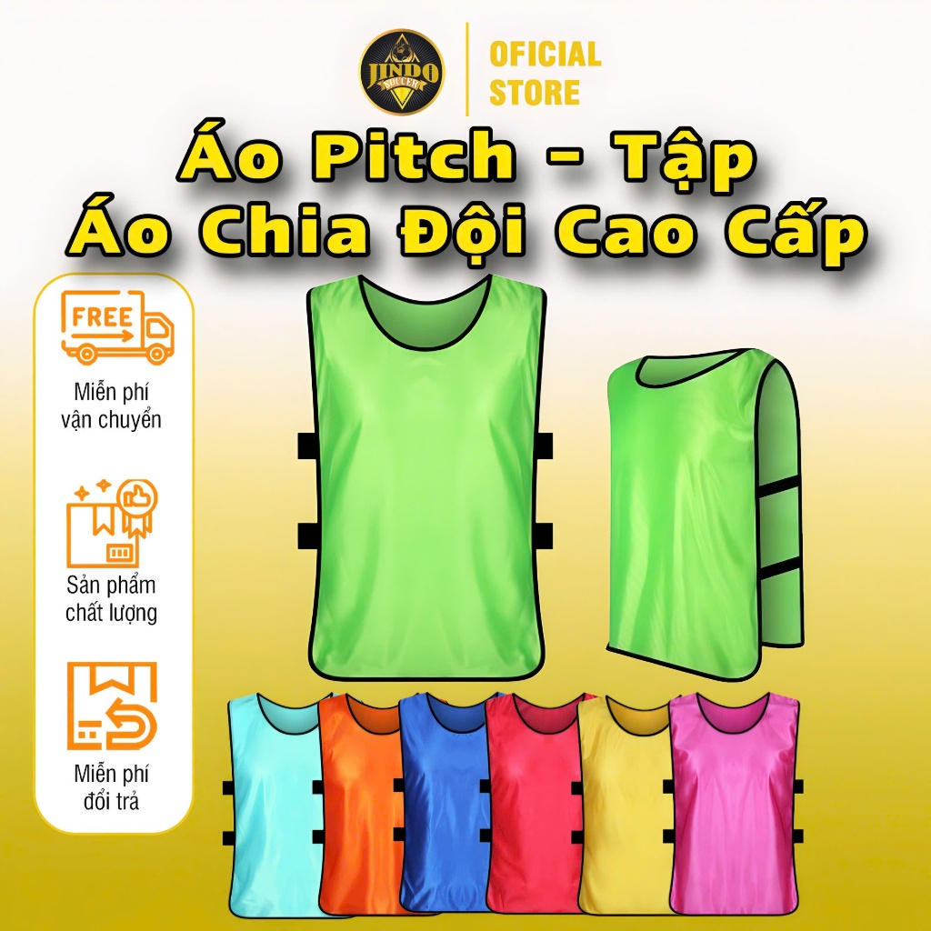 Áo Pitch Bib Lưới Tập Bóng Đá Chia Đội Team Building Tổ Chức Sự Kiện Ngoài Trời Cao Cấp JSD37