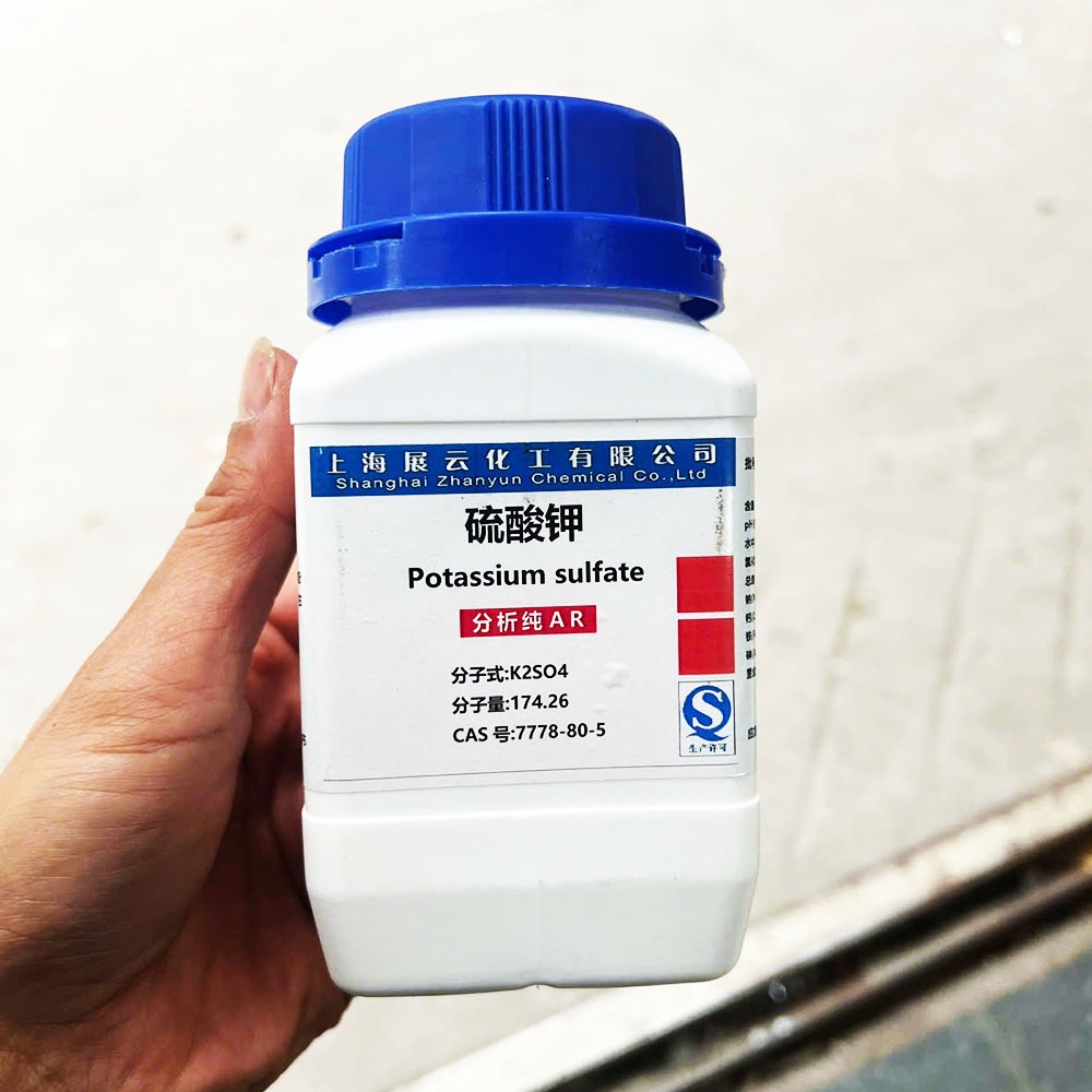 K2SO4  thí nghiệm - Potassium Sulfate chai 500g phòng lab