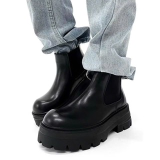 Giày da chelsea boot INICHI GG1320 thiết kế thời trang, đế cao 7cm