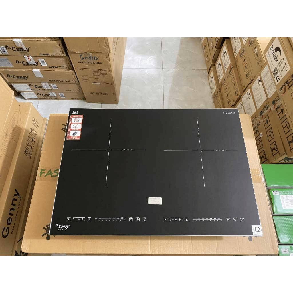 Bếp Từ Đôi CANZY CZ-725, INVERTER Tiết Kiệm Điện, BOOSTER Nấu Nhanh, Công Nghệ Sôi Lăn Tăn