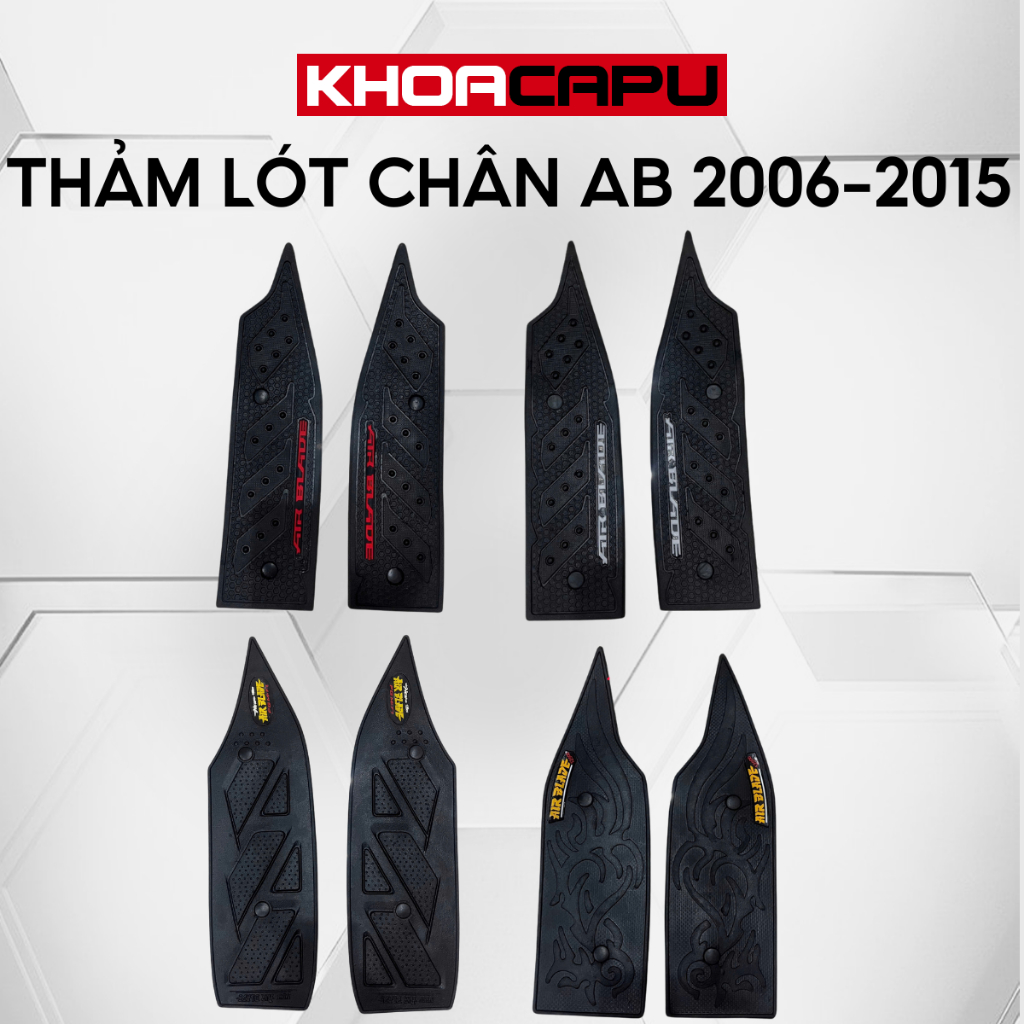 Thảm Lót Chân Air Blade 2006-2010 2011-2012 2013-2015, Thảm Để Chân Ab, Thảm Chân Ab