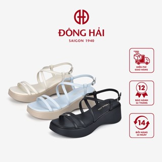 Giày Sandal Xuồng Đông Hải Đế Bánh Mì Quai Đan Chéo - S32E4