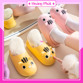  Dép Lông Nữ Dép Lông Đi Trong Nhà Có Lót Lông Mềm Mại Hình Mèo Đế Chống Trơn Trượt  Mùa Đông 