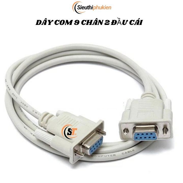 Dây Com 9 chân 2 đầu cái , cáp COm RS232 cái - cái dài 1.2m 3m