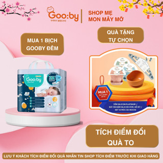[Kèm Quà tự chọn] Tã/bỉm quần dán Gooby ĐÊM mềm mại an toàn siêu thấm đủ size từ NB đến XXXL cho bé
