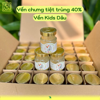 Yến chưng sẵn tiệt trùng 40% vị Kids dâu hũ 70ml - Yến Sào YẾN BAY