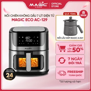 Nồi chiên không dầu Magic Eco AC-129, dung tích 8L, 1800W, công nghệ Rapid Air - Hàng chính hãng.