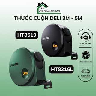 Thước Cuộn Thép Deli độ chuẩn xác cao - Thước Dây DELI 3m/5m Đa Chức Năng Nhỏ Gọn Tiện Dụng - giadungsaigonmall
