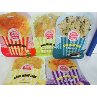  Bánh tráng trộn MISS bánh tráng nhiều vị gà quay sa tế tôm chanh sả rong biển phô mai 40g 