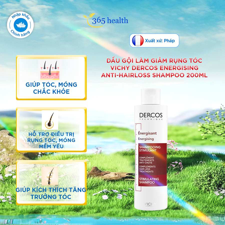 Dầu Gội Vichy Ngăn Ngừa & Giảm Rụng Tóc Vichy Dercos Anti-Hairloss Shampoo - Chai 200ml