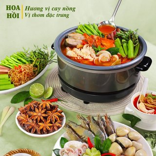 Hoa hồi khô 100g, đại hồi nguyên cánh, nguyên liệu gia vị nấu phở, làm sốt vang, thơm ngon, chuẩn vị