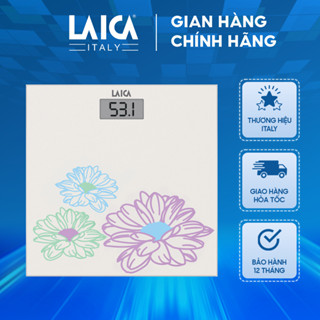 Cân điện tử Laica PS1052 Họa tiết hoa