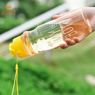 Bình Nước Thể Thao Trong Suốt - Bình nước chạy bộ, tập gym - Chai nước nhựa 550ml