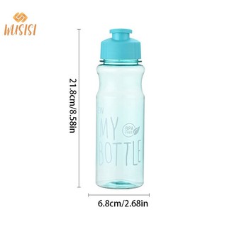 Bình Nước Thể Thao Trong Suốt - Bình nước chạy bộ, tập gym - Chai nước nhựa 550ml