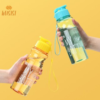 Bình Nước Thể Thao Trong Suốt - Bình nước chạy bộ, tập gym - Chai nước nhựa 550ml