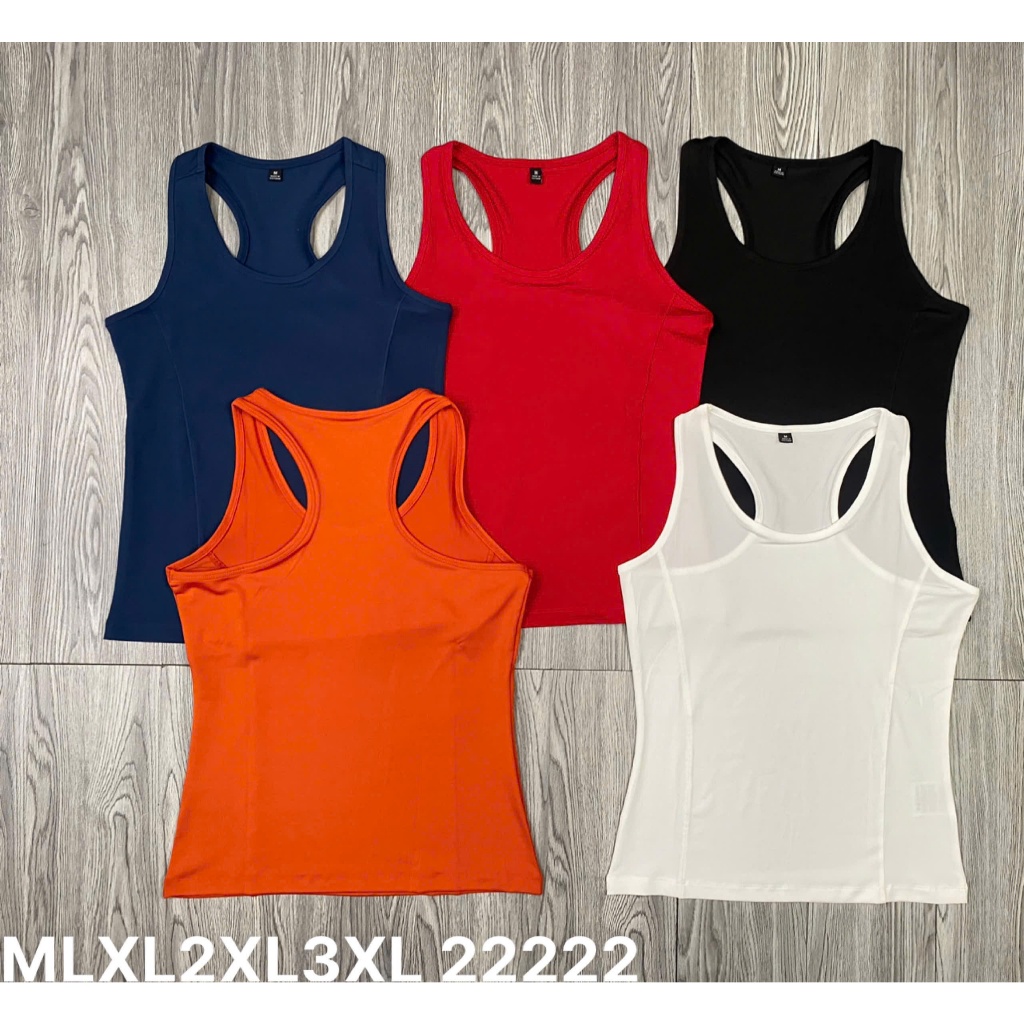 Áo Tanktop Thể Thao Nữ MILAVY Dáng 3 Lỗ Trơn