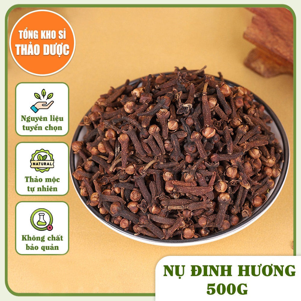 Nụ đinh hương 500g, đinh hương khô, nụ to, thơm, nguyên liệu gia vị nấu phở, lẩu, mai quế lộ