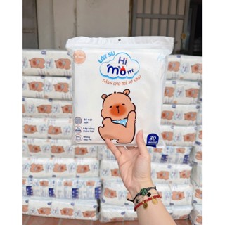  Combo 3 Lót Su Sơ Sinh Himom Miếng Lót Phân Su 3 Lớp Siêu Thấm Mềm Mại Cho Bé Sơ Sinh Túi 30 Miếng 