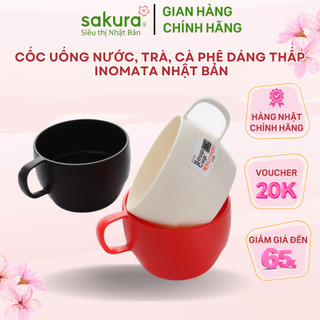 Cốc uống nước, trà, cà phê dáng thấp Inomata Nhật Bản