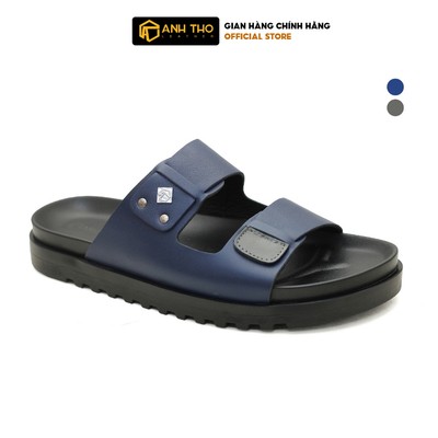Dép nam cao cấp MLDS04, chất liệu da Nappa êm ái, đế cao su công thái học ôm chân, di chuyển nhẹ, Anh Tho Leather