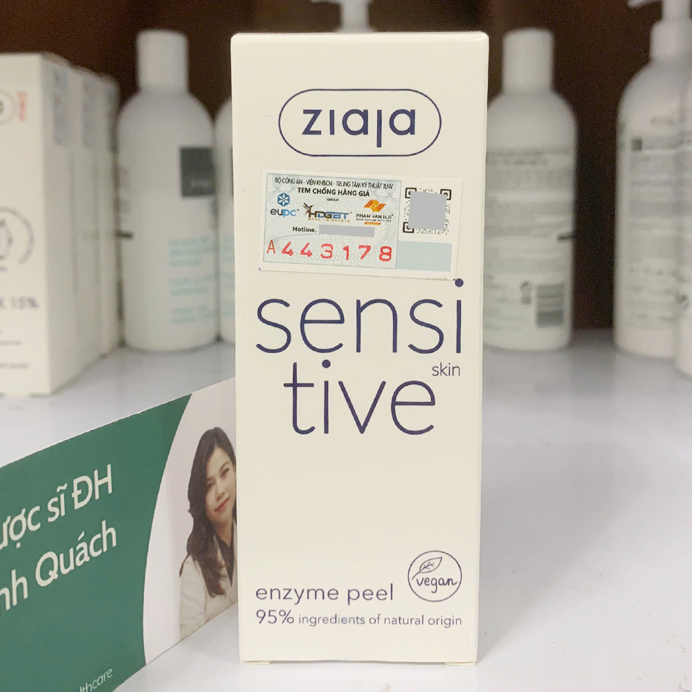 ENZYME DỊU NHẸ TẨY TẾ BÀO CHẾT-ZIAJA SENSITIVE SKIN ENZYME PEEL 60ml Chính hãng công ty.