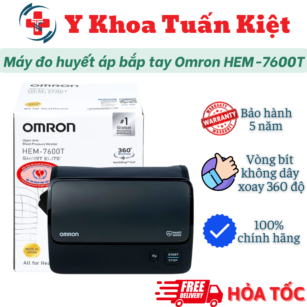✅ Máy đo huyết áp bắp tay cao cấp Omron HEM-7600T