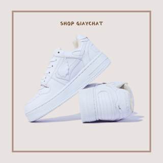 Giày Thể Thao Trắng Angel Nam Nữ, Giày Sneaker Cổ Thấp Đế Cao Kiểu Dáng Basics || AG EYES Full Trắng