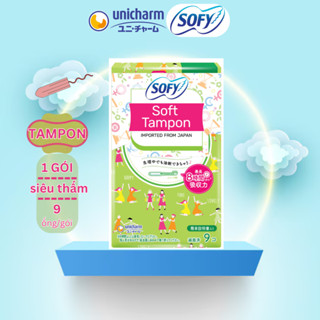 Băng vệ sinh nữ Sofy Tampon siêu thấm mềm mại hộp 9 ống - Hàng nhập khẩu từ Nhật Bản_MOMYKIDSSTORE