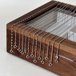  Vòng cổ dây chuyền chuỗi trơn nữ nhiều mẫu bạc s925 Cá jewlery PK7 