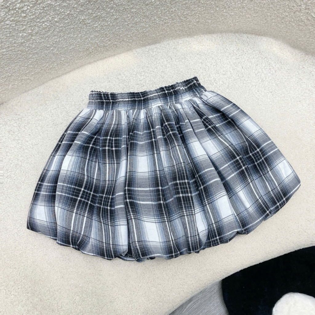 Chân Váy Bí Bigsize Nữ Dáng A Bồng Xòe Kẻ Caro (Có Lót) Xinh Cá Tính Năng Động 50-100kg | BigBuy360 - bigbuy360.vn