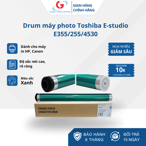 Drum Máy Photocopy Toshiba E-Studio E355 / E255 / 4530 – Trống Hình Chất Lượng Cao | MỰC IN ĐỨC QUÝ