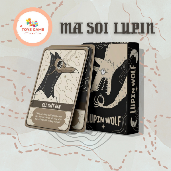 LUPIN WOLF Bộ Ma Sói TIẾNG VIỆT 35 Lá Dày, Đẹp, Độc Đáo