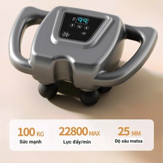 Máy massage toàn thân cầm tay 8 đầu, Máy rung - mát xa đa năng với tần số cao WNK-569