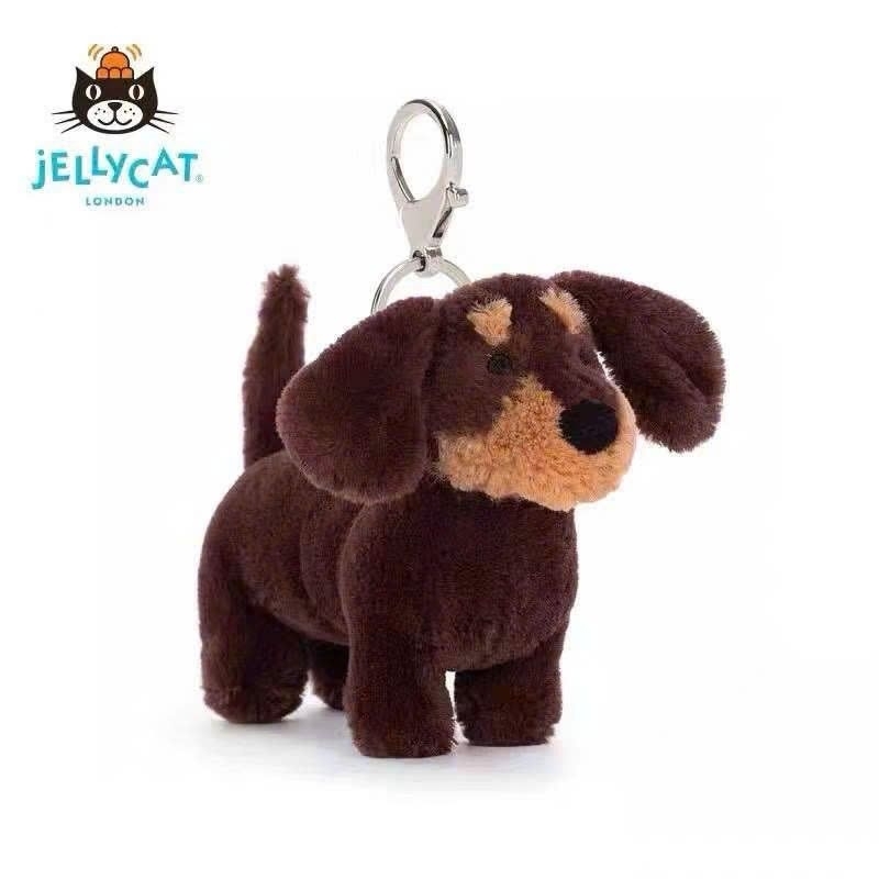 Móc khóa Jellycat mẫu cún nâu dài