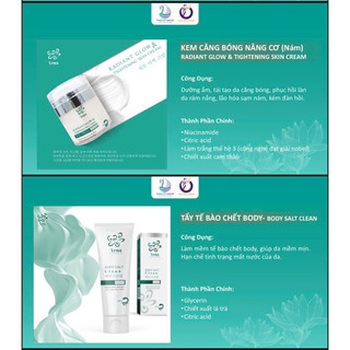 Combo Dưỡng Trắng Căng Bóng Da Nâng cơ [kem dưỡng trắng - serum căng bóng]
