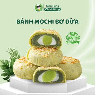 Bánh Mochi Bơ Dừa Không Đường Ít Calo Shin Food Mềm Dẻo Thơm Ngon, Bánh Mochi Trà Xanh Nhân Bơ Ăn Kiêng Giảm Cân Healthy