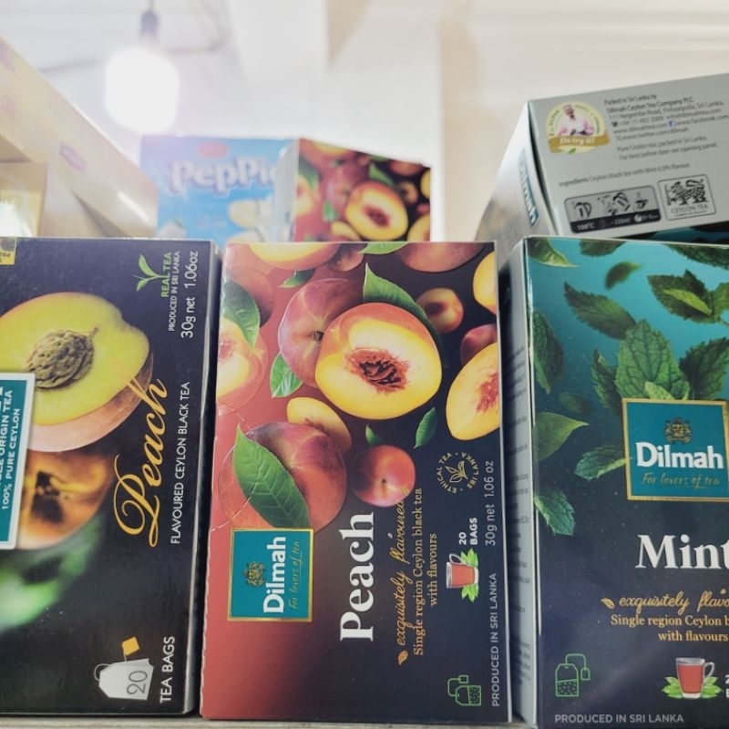 Trà dilmah vị dâu, đào, bạc hà