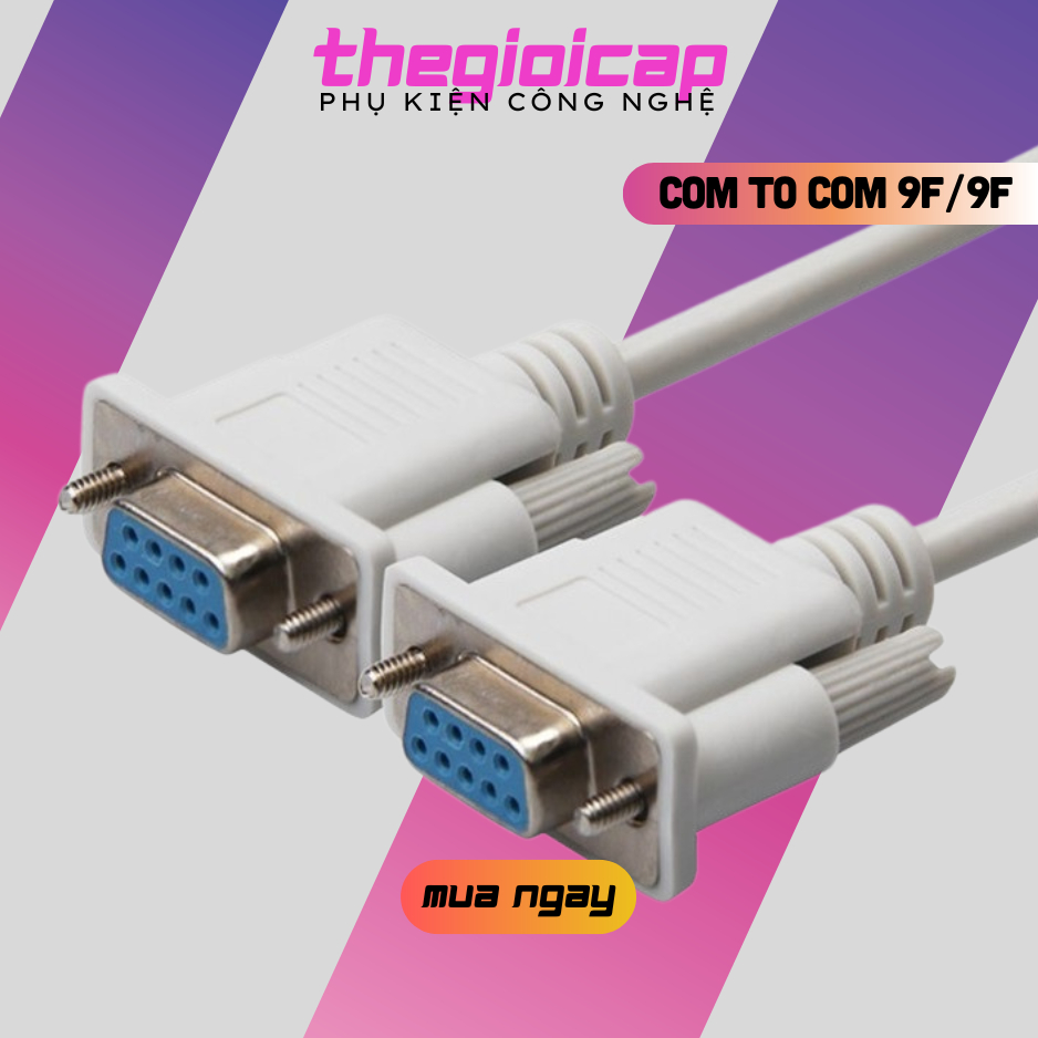 Cáp nối thẳng Com to Com DB9 ( Cáp RS232 ) 9F/9F Dài 1.5m
