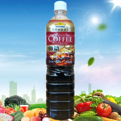 TOPVALU ++ Chai ĐỎ 900ml ++ CÀ PHÊ NGUYÊN CHẤT ÍT ĐƯỜNG / NHẬT BẢN / UCC Low sugar Original Coffee