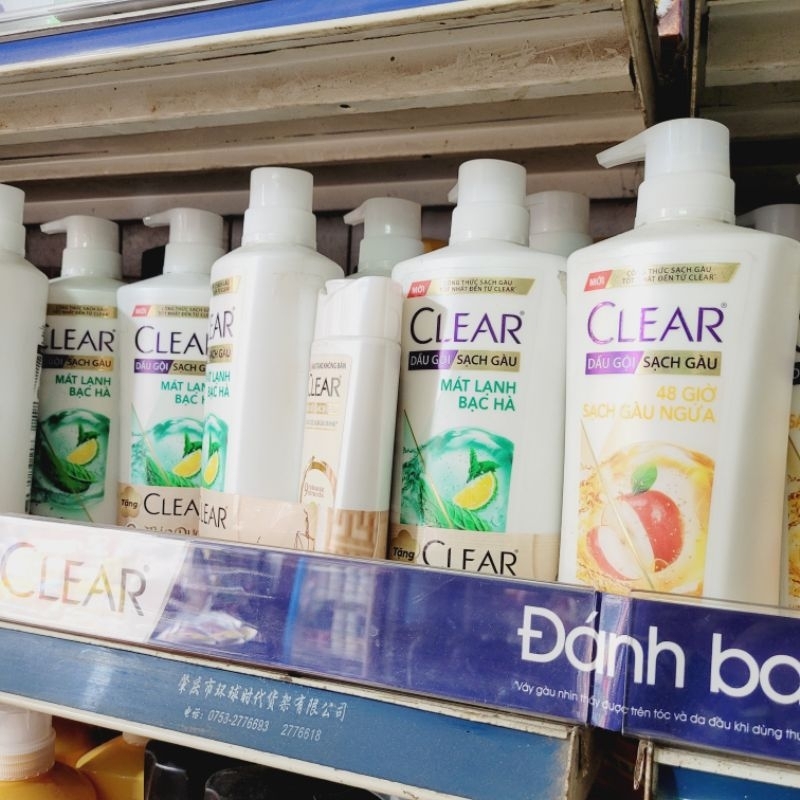 Dầu gội clear bạc hà, thảo dược 618ml
